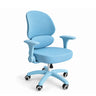 Silla giratoria para niños Ergomy Kid en azul con malla, reposabrazos y cinco ruedas de hjh OFFICE