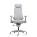 High-End-Bürostuhl LiberNovo Omni in Grau mit Kopfstütze und Armlehnen von Libernovo