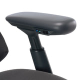 Verstellbare Armlehne in Dunkelgrau des High-End-Bürostuhls LiberNovo Omni Pro von Libernovo