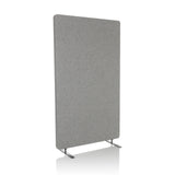separador FLEXMIUT STAND gris claro con dos pies de apoyo de hjh OFFICE – vista de 360° (vista frontal en diagonal 30°)
