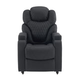 Sillón de diseño Game Sport RX negro con costura de panal en el respaldo y ruedas de hjh OFFICE – vista de 360° (vista frontal 0°)
