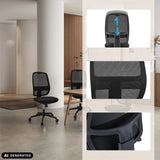 Respaldo ajustable en altura y tejido de malla de la silla de oficina profesional Minoro B de hjh OFFICE (imagen generada por IA)