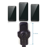 Ancho de sujeción ajustable de 13 - 22 cm del Soporte para teléfono móvil y tableta FLEXMOBI III de hjh OFFICE
