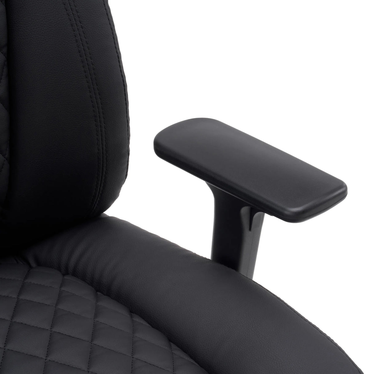 Reposabrazos de cuero sintético negro de la silla giratoria XXL Pullmann Gen2 de hjh OFFICE
