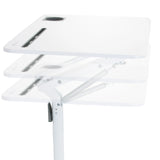 Mecanismo regulable en altura de la encimera blanca del escritorio de pie STAND VM-SU I de hjh OFFICE