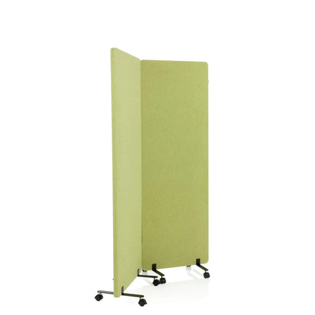 Separador de dos piezas FLEXMIUT en verde claro con ruedas negras de hjh OFFICE