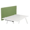 separador de mesa FLEXMIUT D1 en verde sobre un escritorio blanco de hjh OFFICE