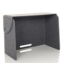 Separador de mesa FLEXMIUT FOLD de fieltro gris con una entrada de cables integrada de hjh OFFICE