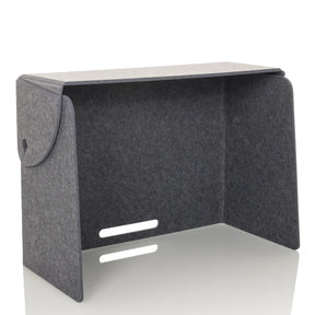 Separador de mesa FLEXMIUT FOLD de fieltro gris con una entrada de cables integrada de hjh OFFICE