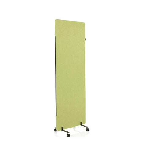 separador FLEXMIUT en color verde claro como pieza central sobre un soporte con ruedas negro de hjh OFFICE