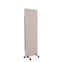 separador FLEXMIUT en color topo con un soporte con ruedas negro de hjh OFFICE