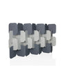 Separador FLEXMIUT PLUG en gris y gris claro con estructura modular desplazada de hjh OFFICE