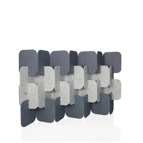 Separador FLEXMIUT PLUG en gris y gris claro con estructura modular desplazada de hjh OFFICE