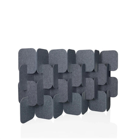 separador FLEXMIUT PLUG gris de fieltro en disposición alternada como juego de cuatro piezas de hjh OFFICE