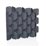 separador FLEXMIUT PLUG gris de fieltro con un patrón modular desplazado de hjh OFFICE