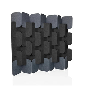 separador FLEXMIUT PLUG en gris y gris oscuro hecho de elementos de fieltro trenzado de hjh OFFICE