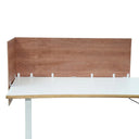 separador de mesa FLEXMIUT ROLL W marrón efecto madera con tablero blanco de hjh OFFICE