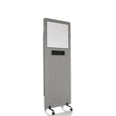 separador FLEXMIUT WB gris claro con pizarra integrada, estante y ruedas de hjh OFFICE