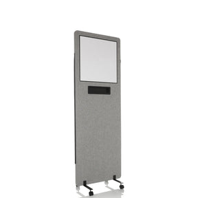 separador FLEXMIUT WB gris claro con pizarra integrada, estante y ruedas de hjh OFFICE
