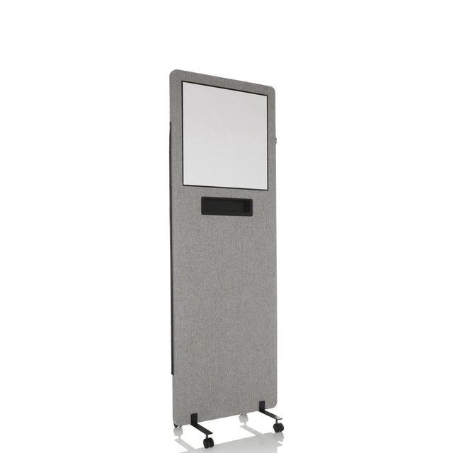separador FLEXMIUT WB gris claro con pizarra integrada, estante y ruedas de hjh OFFICE