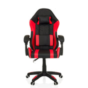 Silla gaming GAMEBREAKER W02 en negro-rojo con soporte cervical y reposabrazos de MyBuero