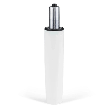 Muelle de gas GF-M blanco con pistón metálico plateado de hjh OFFICE