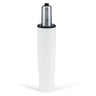 Muelle de gas GF-S blanco con cilindro metálico plateado y cabezal negro de hjh OFFICE