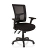 Sillón de oficina profesional IMPACT PRO negro con respaldo de malla y reposabrazos de hjh OFFICE