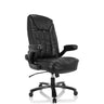 Silla giratoria XXL INSTRUCTOR III de cuero sintético negro con tapicería acolchada de hjh OFFICE