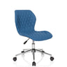 Silla giratoria para niños JOY II azul con tapizado acolchado y base cromada de hjh OFFICE