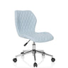 Silla giratoria para niños JOY II en color azul claro con tapizado acolchado y base en estrella brillante de hjh OFFICE