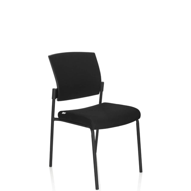 Silla de cuatro patas K9 V PRO negra con asiento y respaldo acolchados de hjh OFFICE