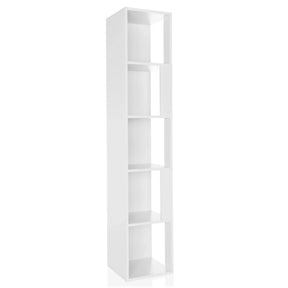 Estante blanco KALAG S con cinco compartimentos abiertos de hjh LIVING