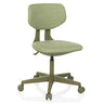 Silla giratoria para niños KID COLORE verde con tapizado de tela y cinco ruedas de hjh OFFICE
