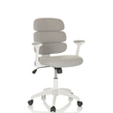 Silla giratoria para niños KID ERGOLINO W en color gris con estructura blanca y ruedas de hjh OFFICE