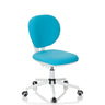 Silla giratoria para niños KID VIVO en color turquesa con base blanca y cinco ruedas de hjh OFFICE