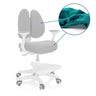 Juego de fundas de repuesto azules de tres piezas KID WING COVER para silla de oficina con tejido elástico de hjh OFFICE