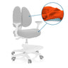 Accesorios KID WING COVER como juego de fundas de repuesto naranjas de tres piezas para una silla de oficina de hjh OFFICE