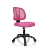 Silla giratoria para niños KID YU 200 rosa con malla y base negra con ruedas de hjh OFFICE