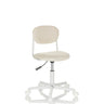 Silla giratoria para niños KIDDY BASE I en color beige con asiento acolchado y base blanca de hjh OFFICE