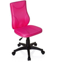 Silla giratoria para niños KIDDY BASE rosa con malla y base negra con ruedas de hjh OFFICE