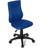 Silla giratoria para niños KIDDY BASE azul con tapizado de tela y base negra con ruedas de hjh OFFICE