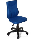 Silla giratoria para niños KIDDY BASE azul con tapizado de tela y base negra con ruedas de hjh OFFICE