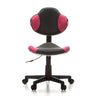 Silla giratoria para niños KIDDY GTI-2 gris con detalles en rosa y malla de hjh OFFICE