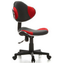 Silla giratoria para niños KIDDY GTI-2 en color gris y rojo con malla y base con ruedas de hjh OFFICE