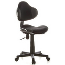Silla giratoria para niños KIDDY GTI-2 negra con malla y cinco ruedas de hjh OFFICE