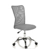 Silla giratoria para niños KIDDY NET I gris con malla y base de metal brillante de hjh OFFICE