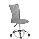 Silla giratoria para niños KIDDY NET I gris con malla y base de metal brillante de hjh OFFICE