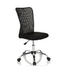 Silla giratoria para niños KIDDY NET I negra con respaldo de malla y base brillante de hjh OFFICE