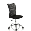 Silla giratoria para niños KIDDY NET I negra con respaldo de malla y base brillante de hjh OFFICE
